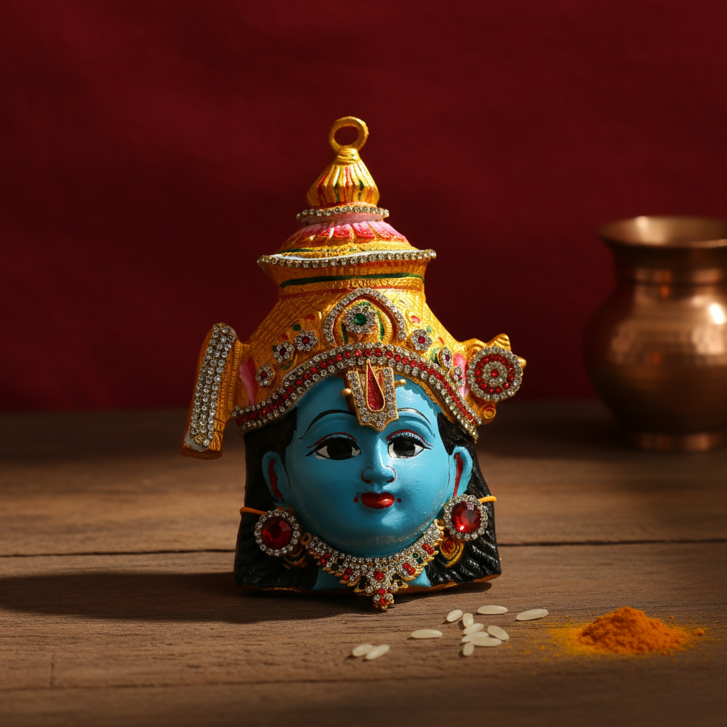 Narayan Face for Pooja Decoration ( Height - 7.5in)