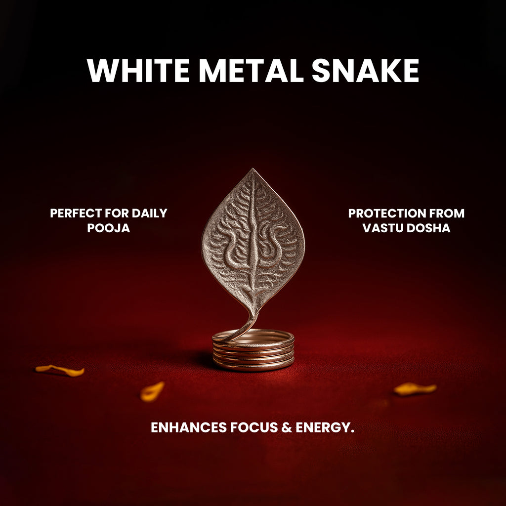 Silver Nagam Serpent Idol