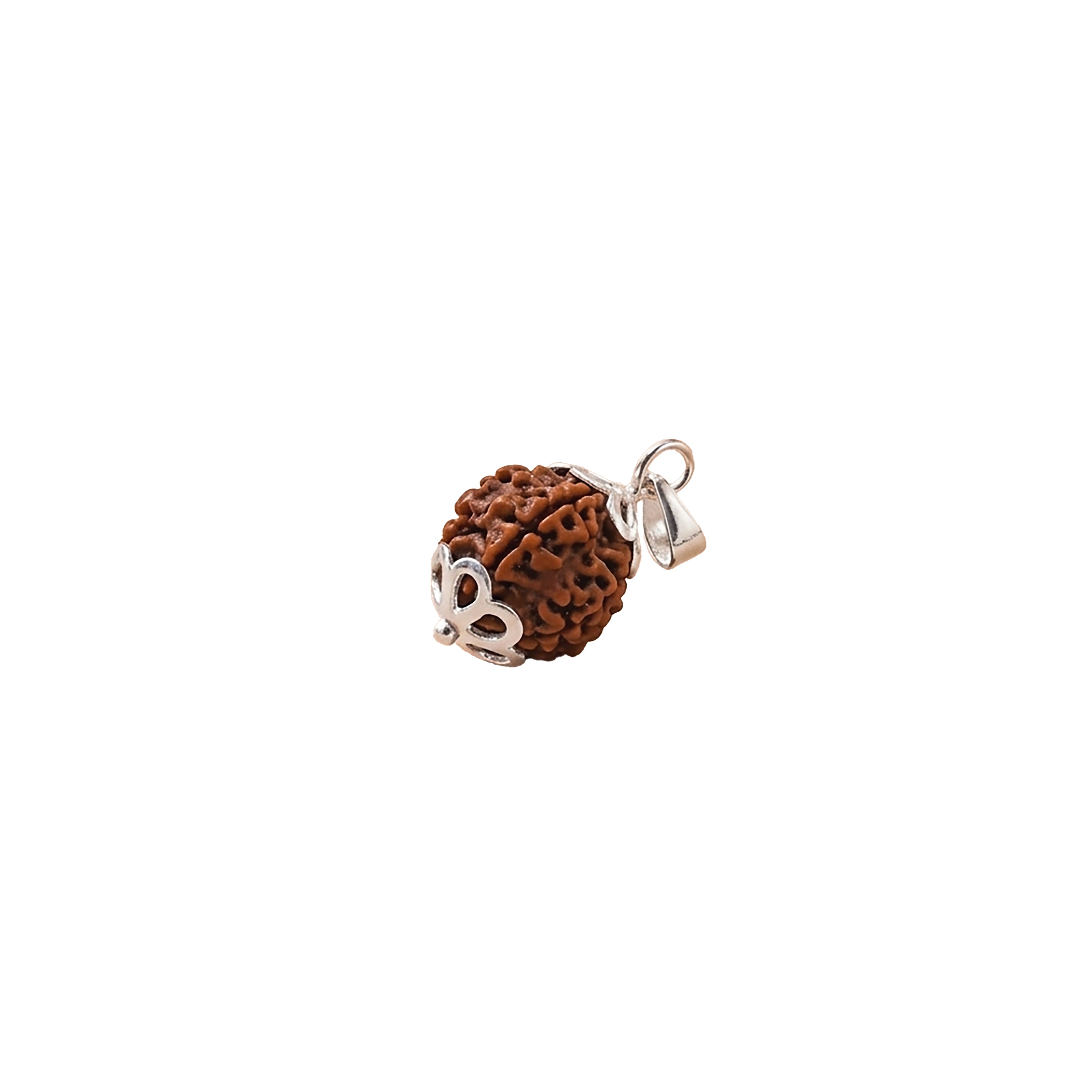 Two metal screws on a white background