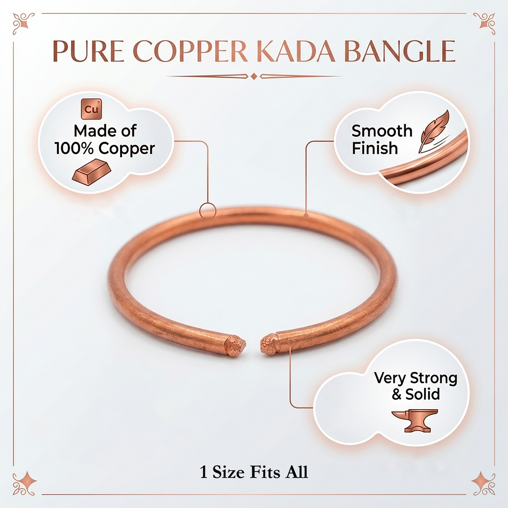 Authentic Pure Copper Kada