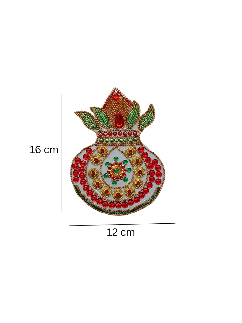 Handcrafted Kalash Rangoli Sticker