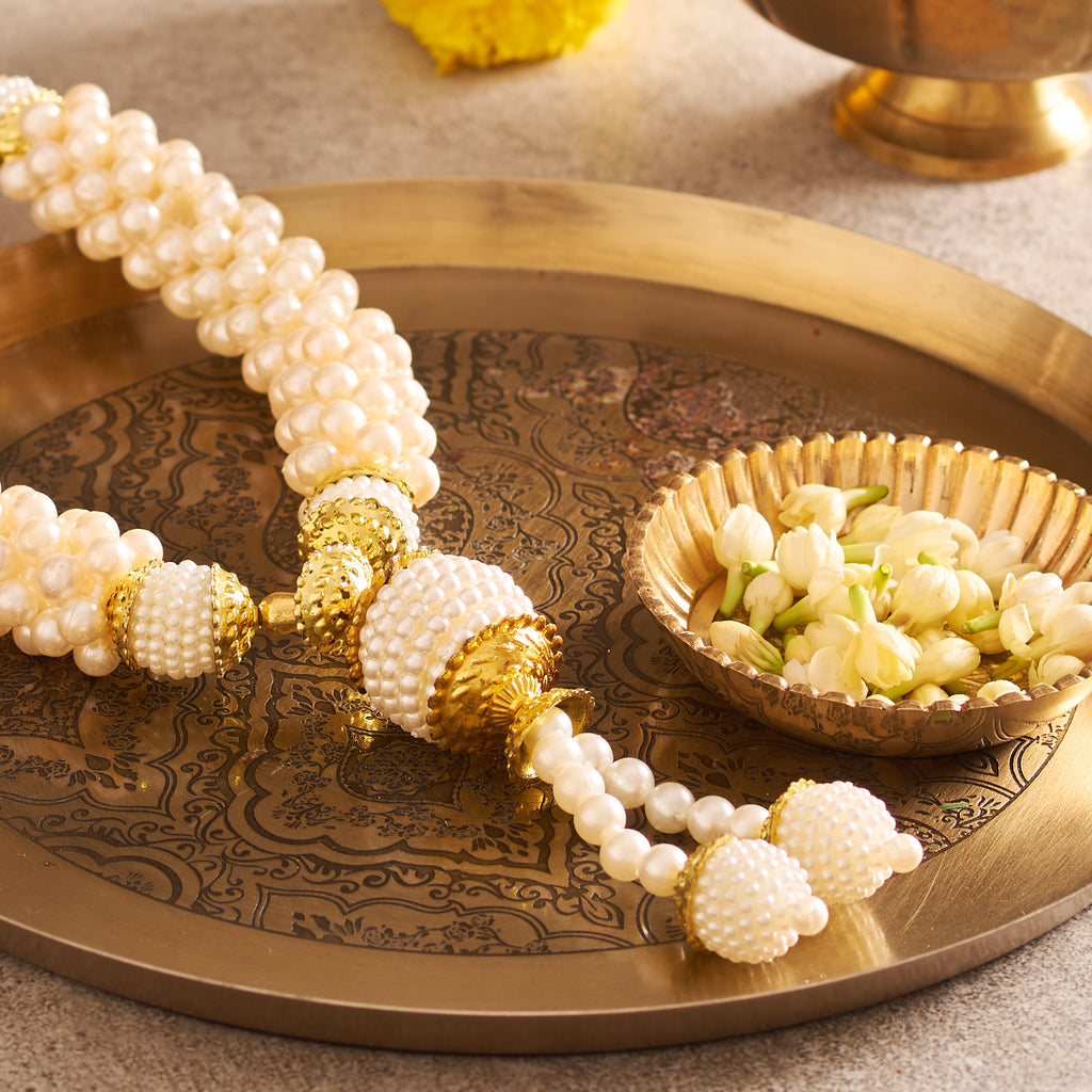 Pearl Moti Mala for Idols and Festivals