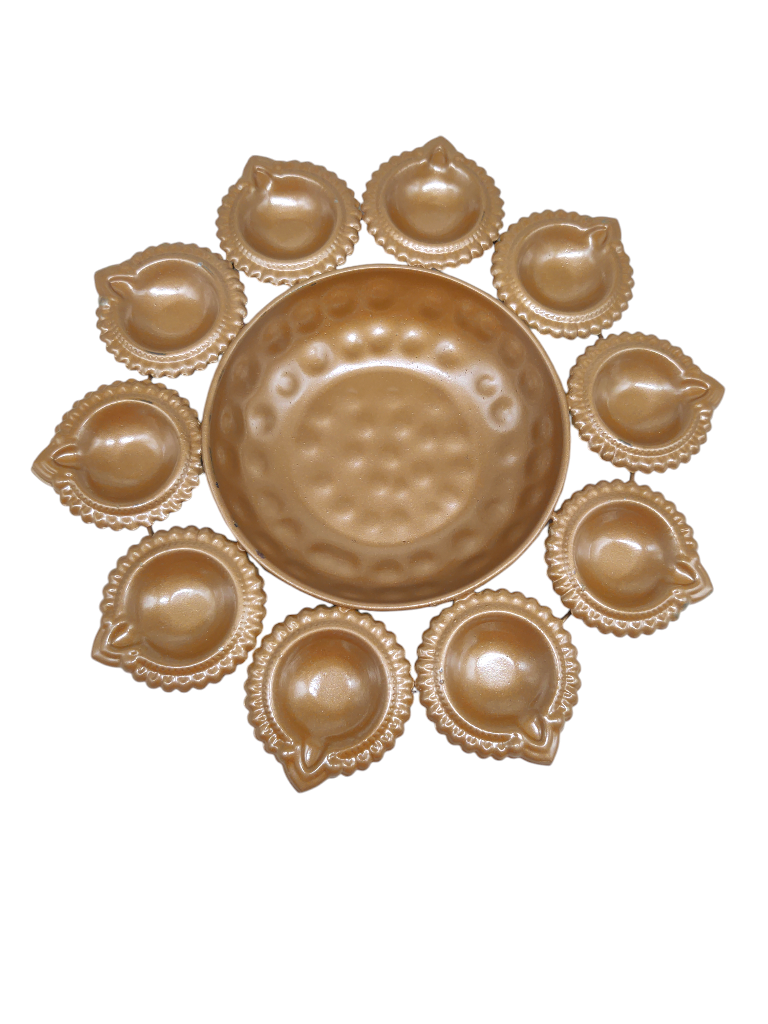 Brass Multi-Diya Deep Urli