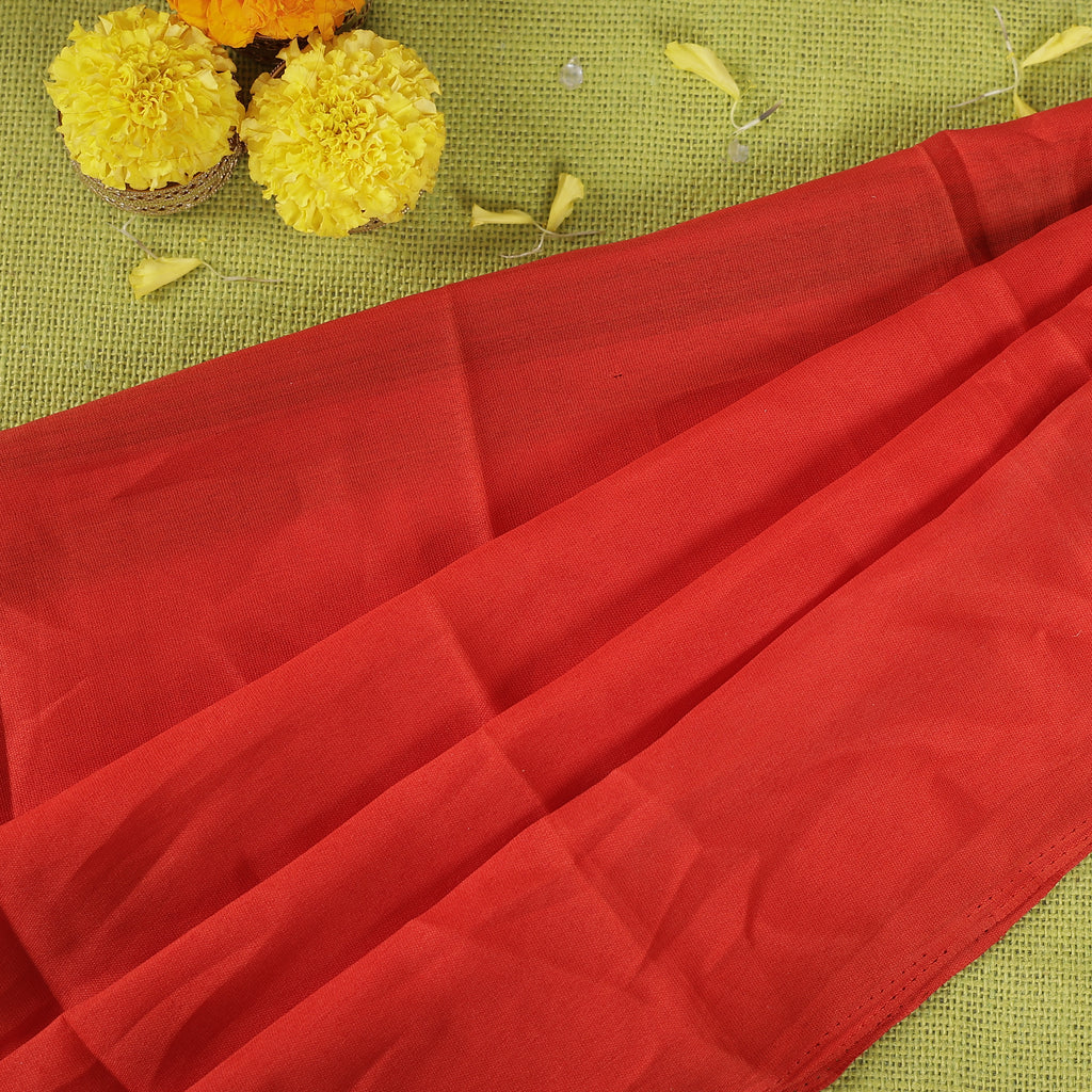 Pure Cotton Red Altar Cloth (100 x 55 cm, 1 pc)