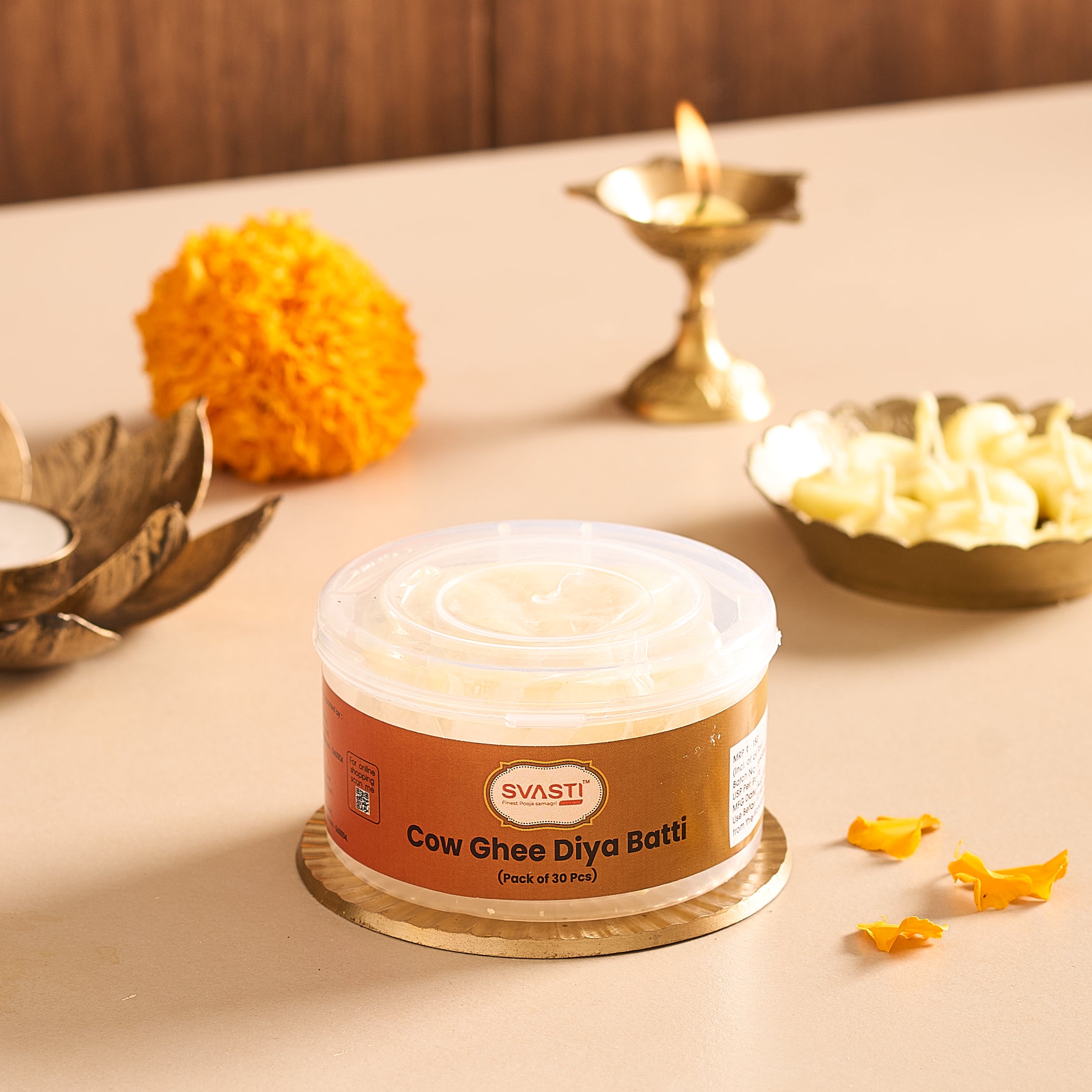 Cow Ghee Batti (30 pcs box).