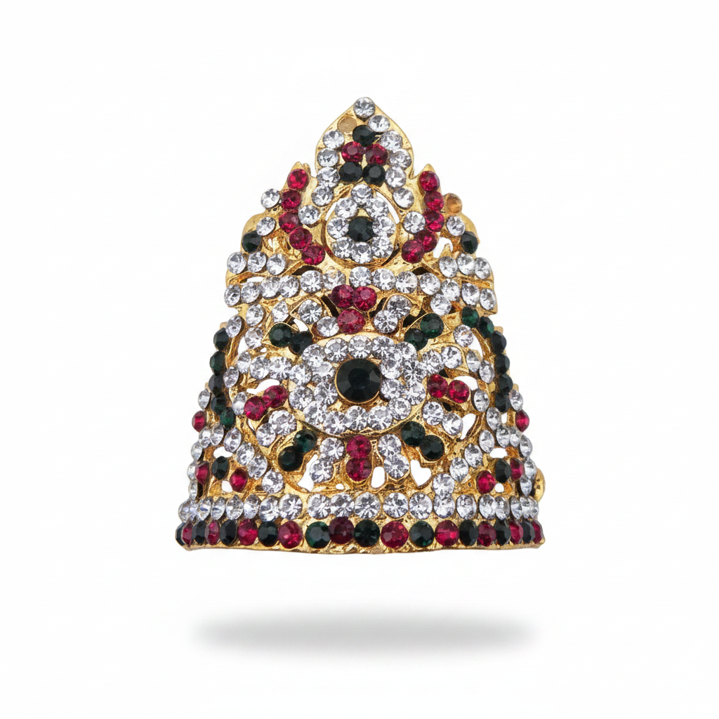 Stone Half Kirita / Crown for Small God Idols