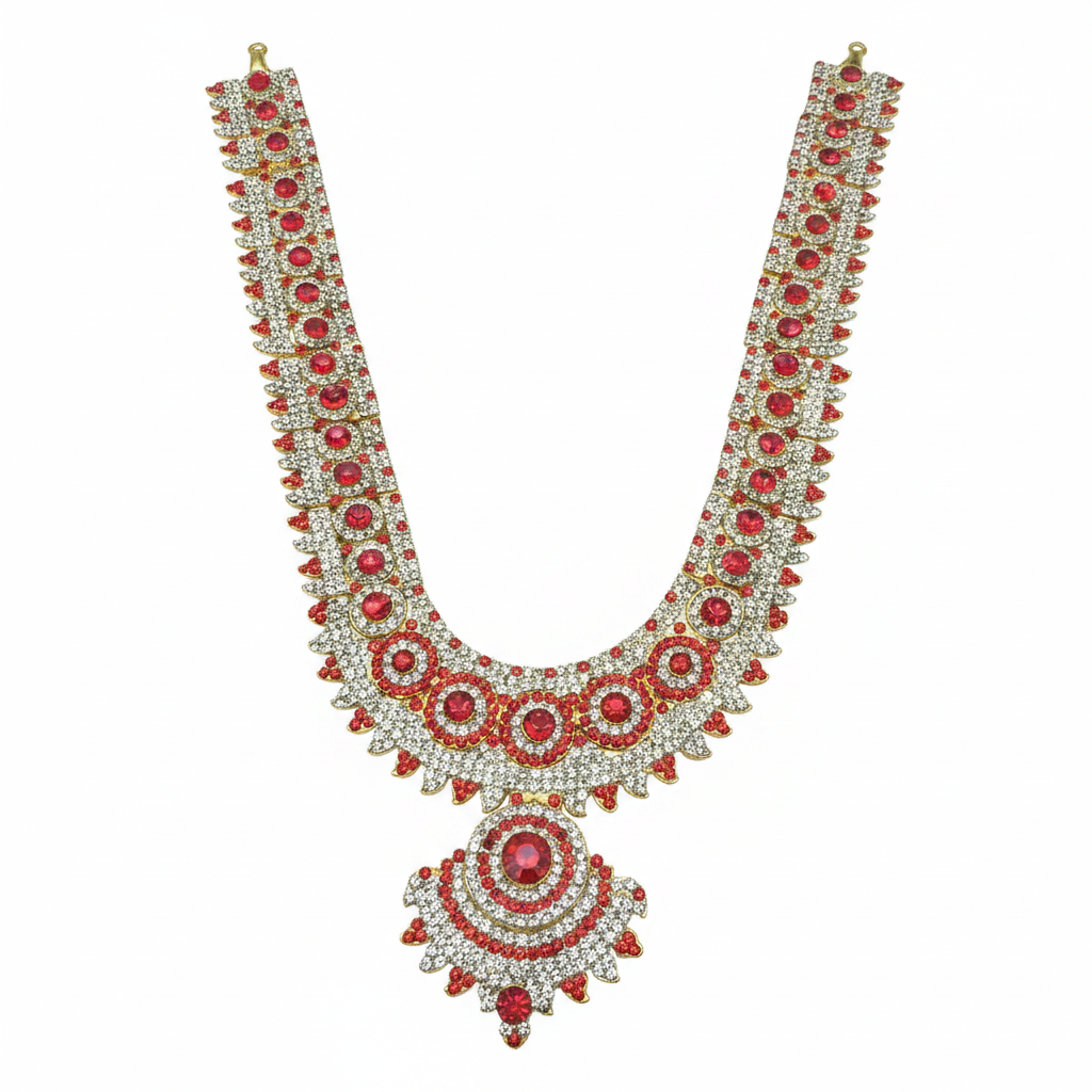 Stone Haar Decoration for Deity Idols - 14 Inch