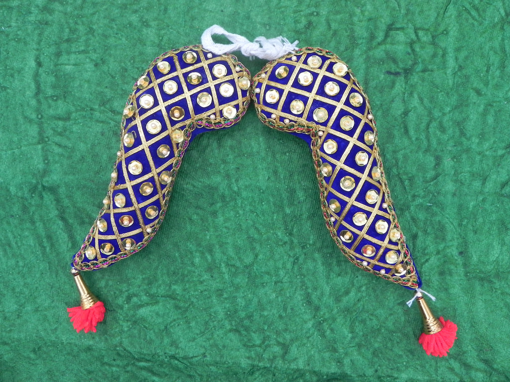 Grand Velvet Tomala Pair for Deity Altar Side Decoration - 18 Inch