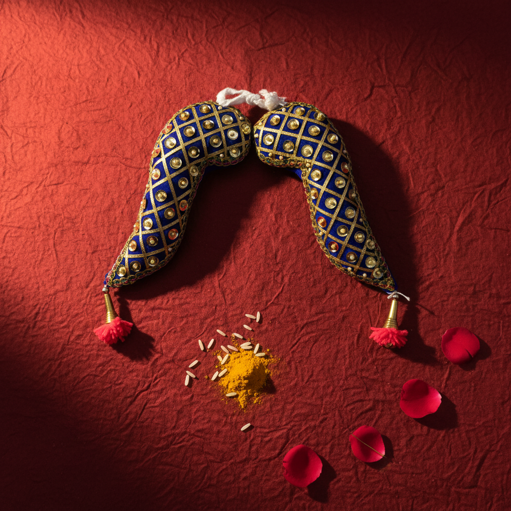 Traditional  Tomala Pair for Deity Side Adornment - 6 Inch