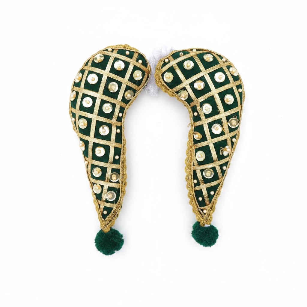 Traditional  Tomala Pair for Deity Side Adornment - 6 Inch