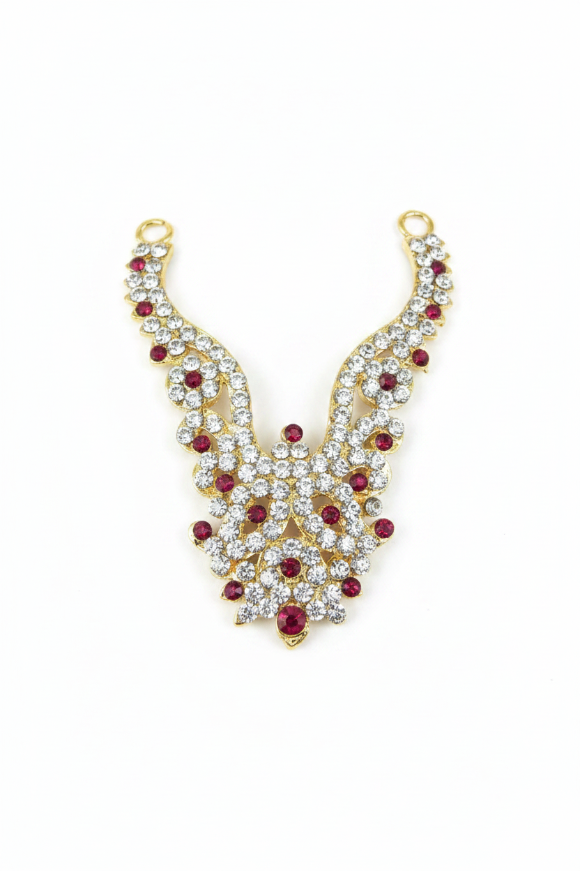 Small Stone Necklace for Deity Idols - 3 Inch