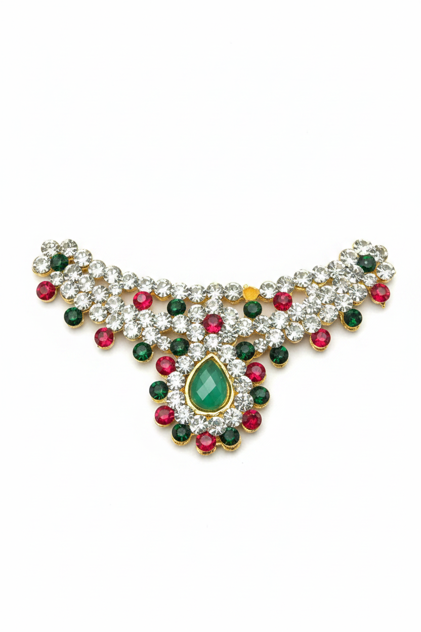 Miniature Stone Necklace for Small Deity Idols - 1.5 Inch