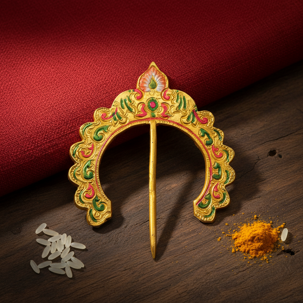 Metal Arch for Deity Idols and Home Altar