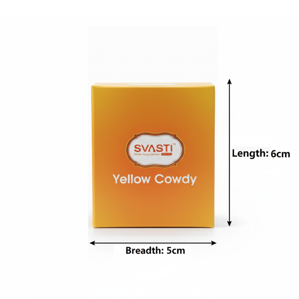 Yellow Cowdy Shells Set for Lakshmi Puja ( Pack of 9 Pcs).