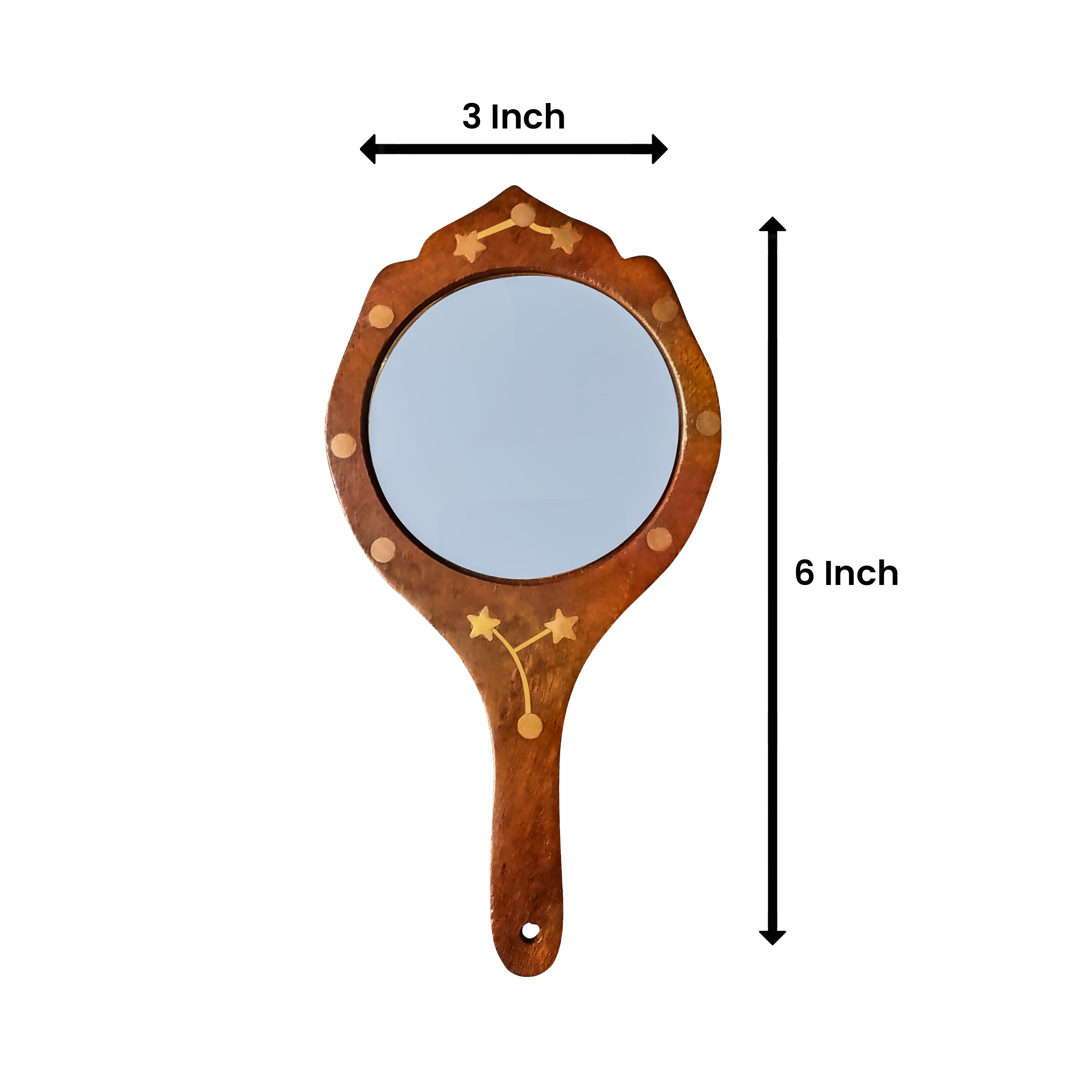 Wooden Hand Mirror