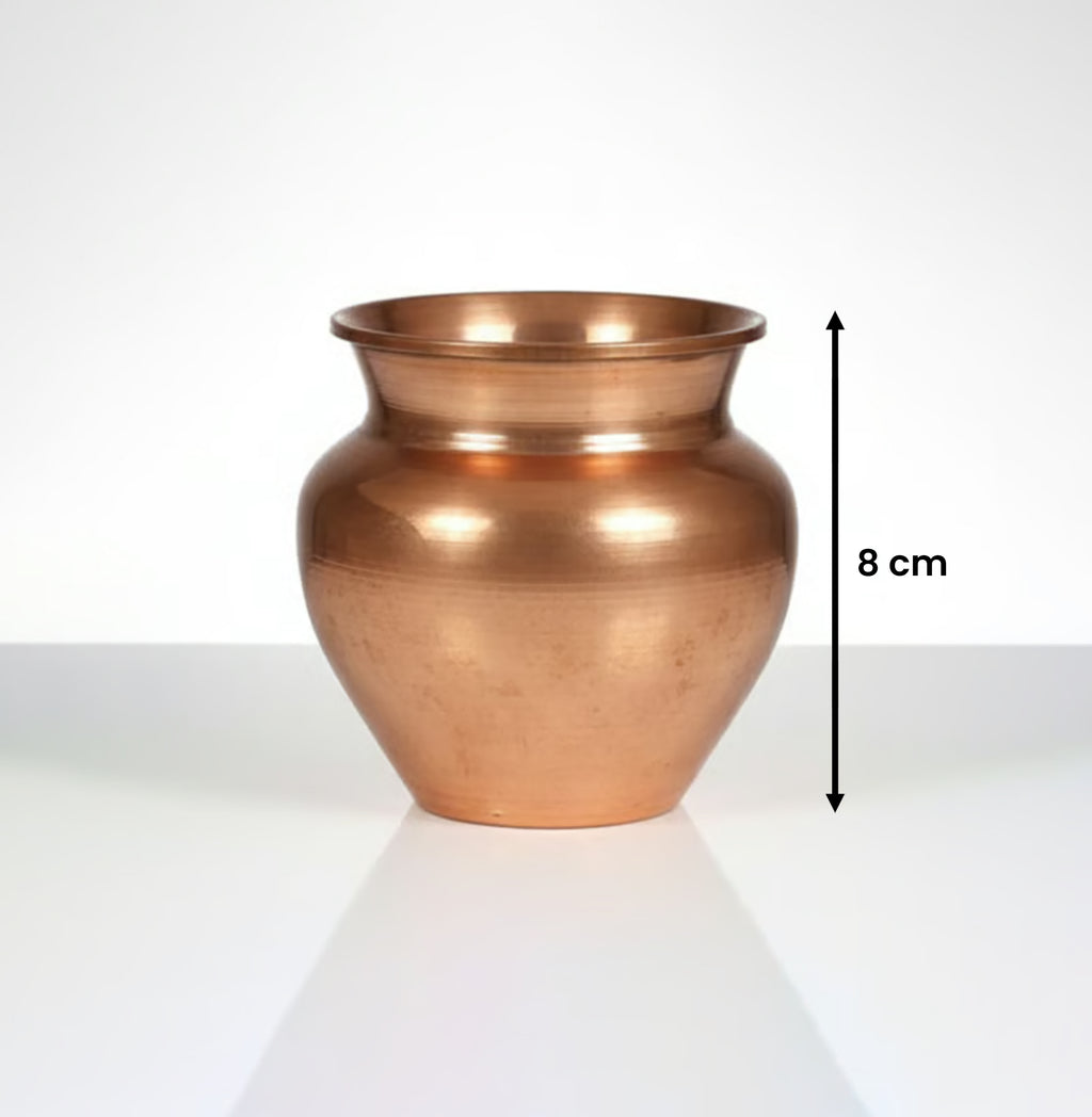 Copper Pooja Kalash (Gangajal Chombu)