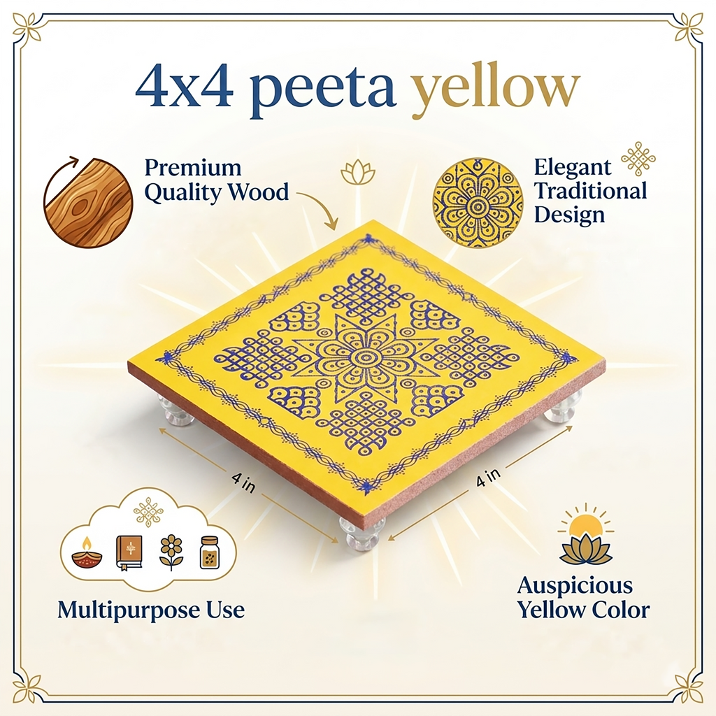 Sacred Yellow Pooja Peeta