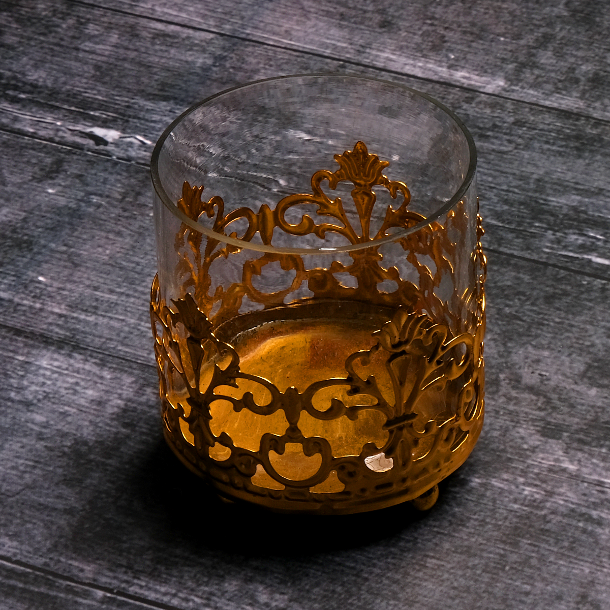 Designer Glass T Light Holder