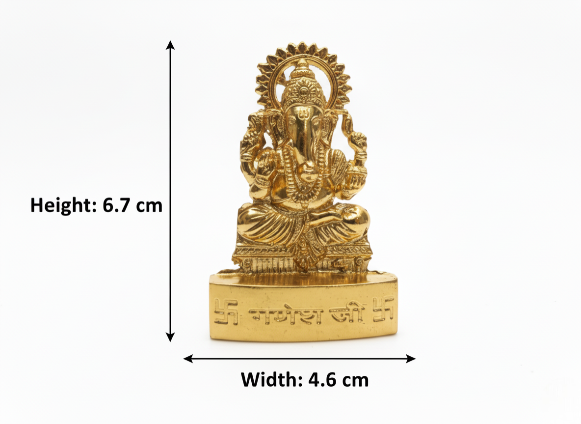 Lakshmi Ganesha Idol & Murti for Prosperity & Wisdom | Ideal Hindu Diwali Gift & Home Pooja Décor