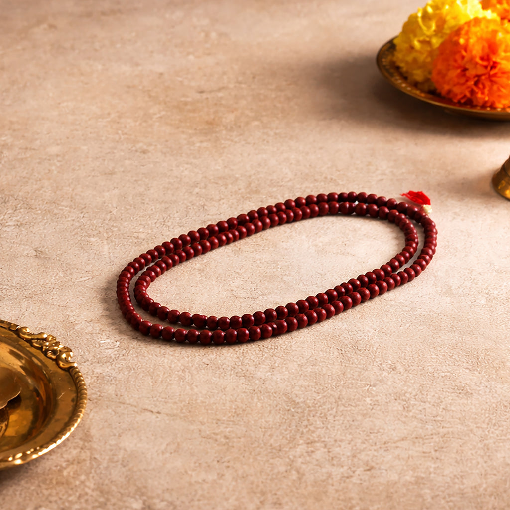 Authentic Red Tulsi Mala