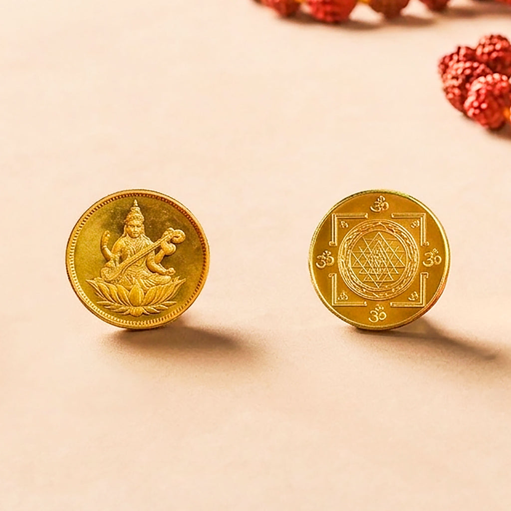 Holy Golden Deity Coin Sacred Elegance