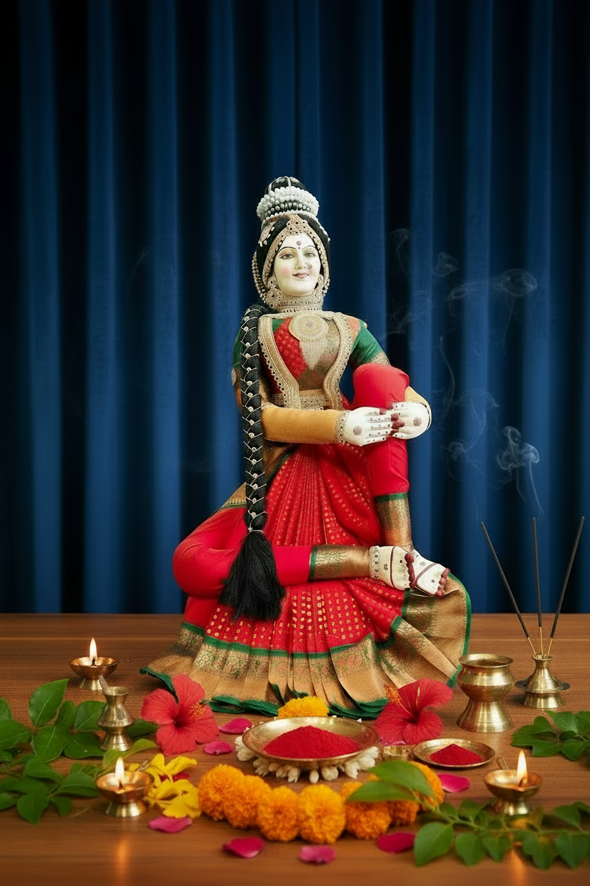 Varalakshmi Devi Idol - Full Traditional Statue