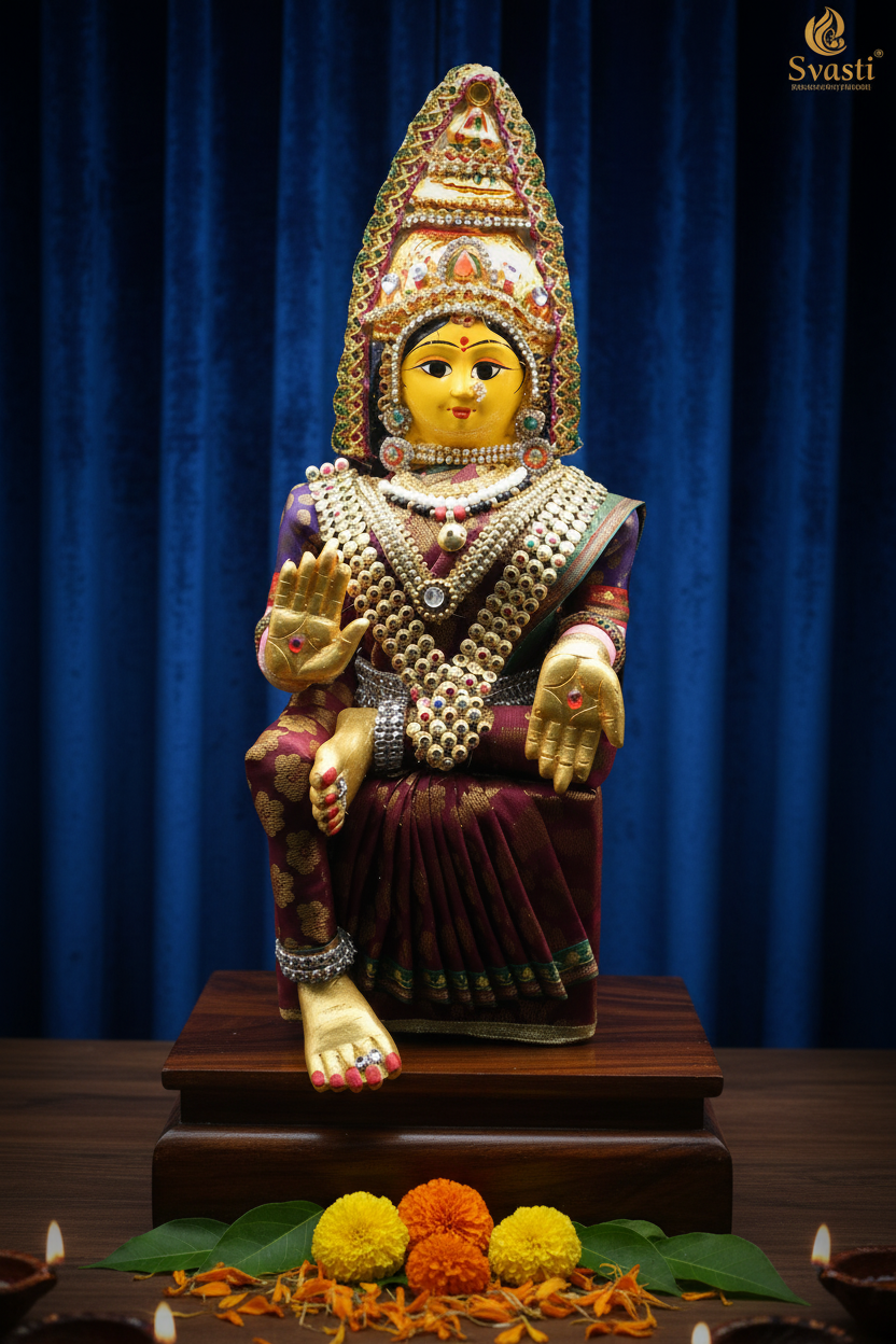 Decorated Lakshmi Devi Idol