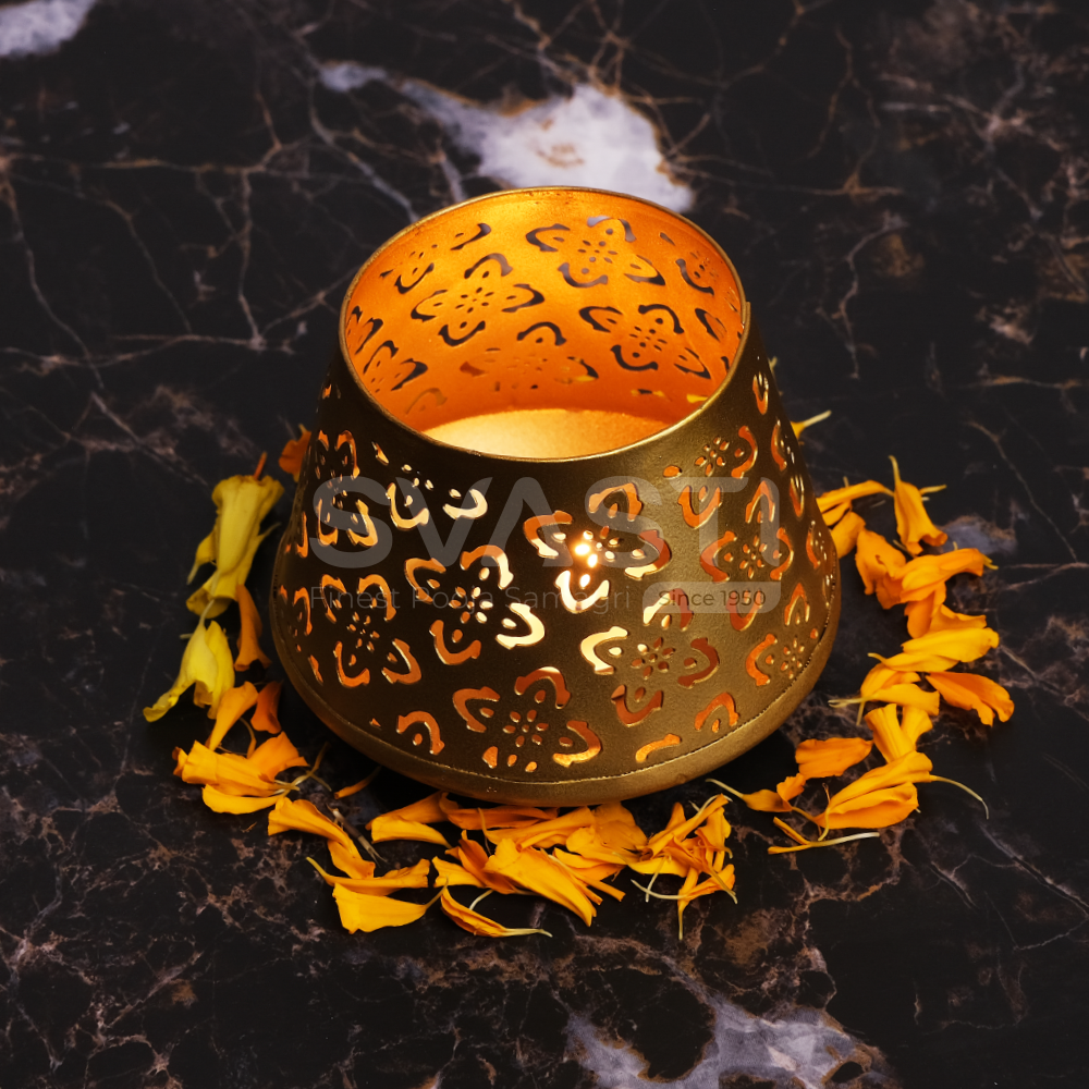 Elegant Floral T-Light Holder