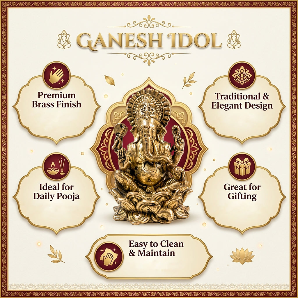 Brass Ganesh Idol