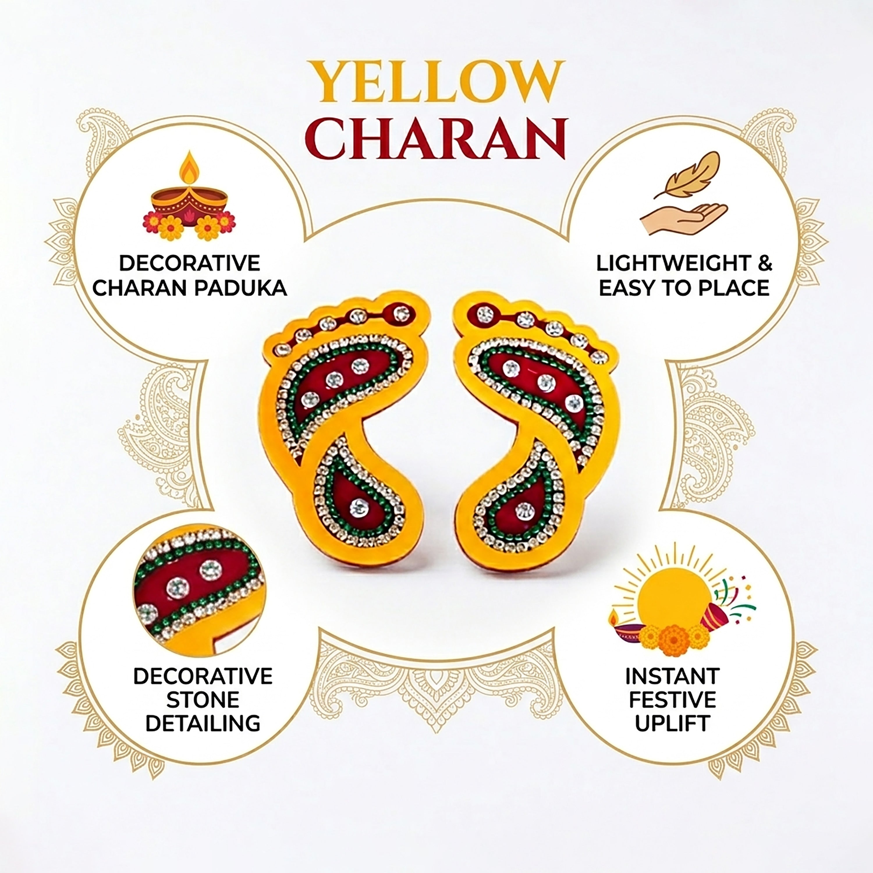 Laxmi Charan Paduka for Home Pooja