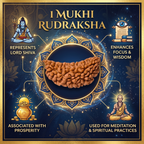 1 Mukhi Rudraksha Bead