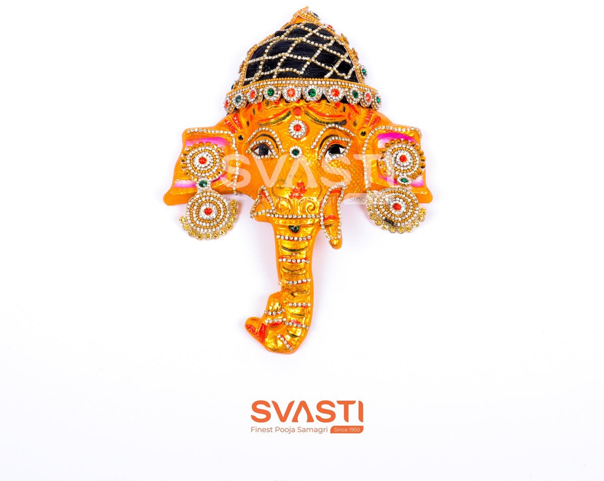Ganesha Face Decortaion with hair