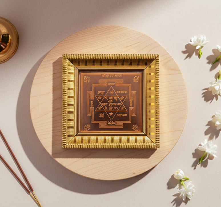 Copper Kuber Yantra for Wealth Pooja