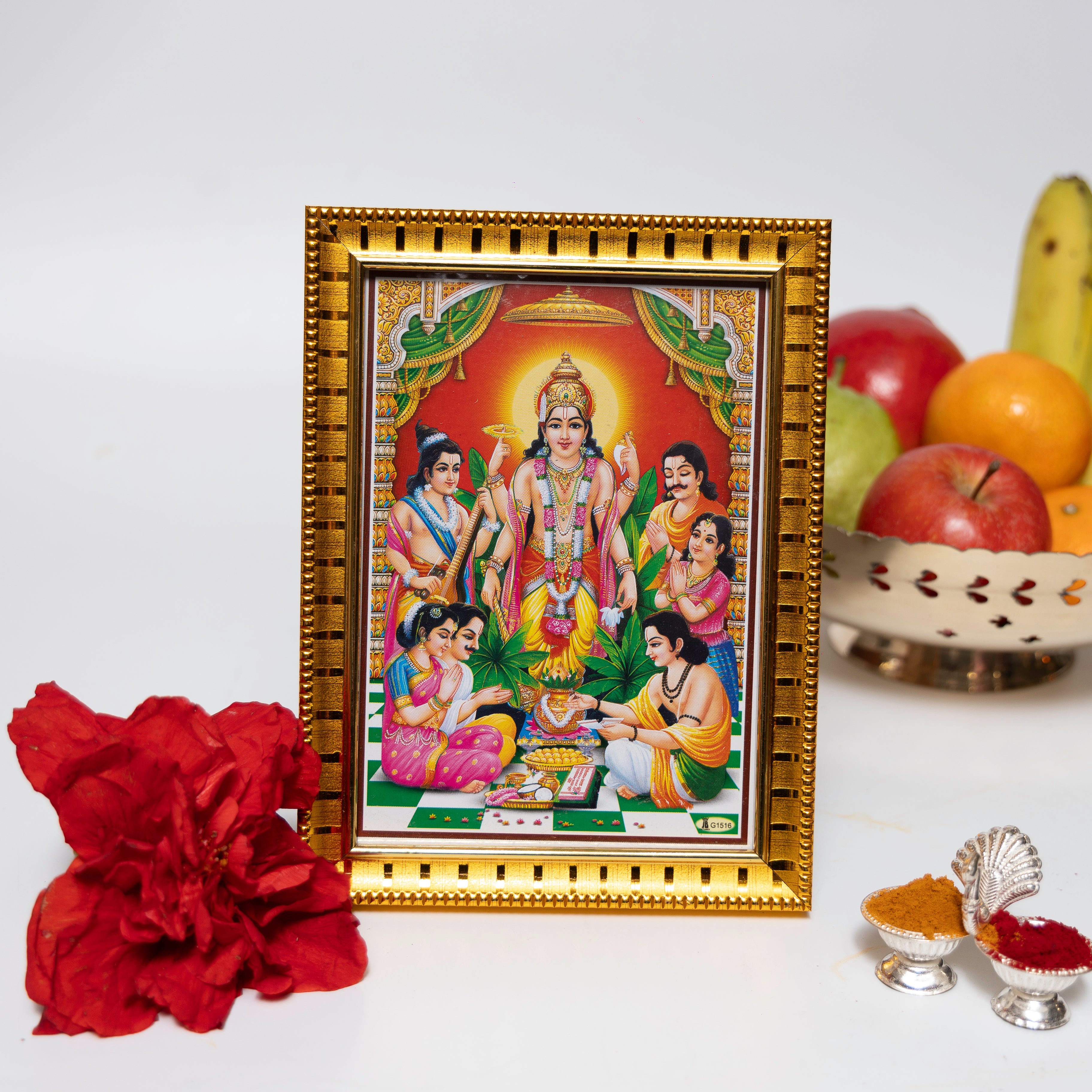Shri Satyanarayan Deity Framed Photo