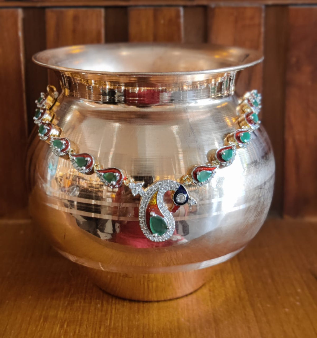 Ad- Ruby God Necklace / Kalasha Hara