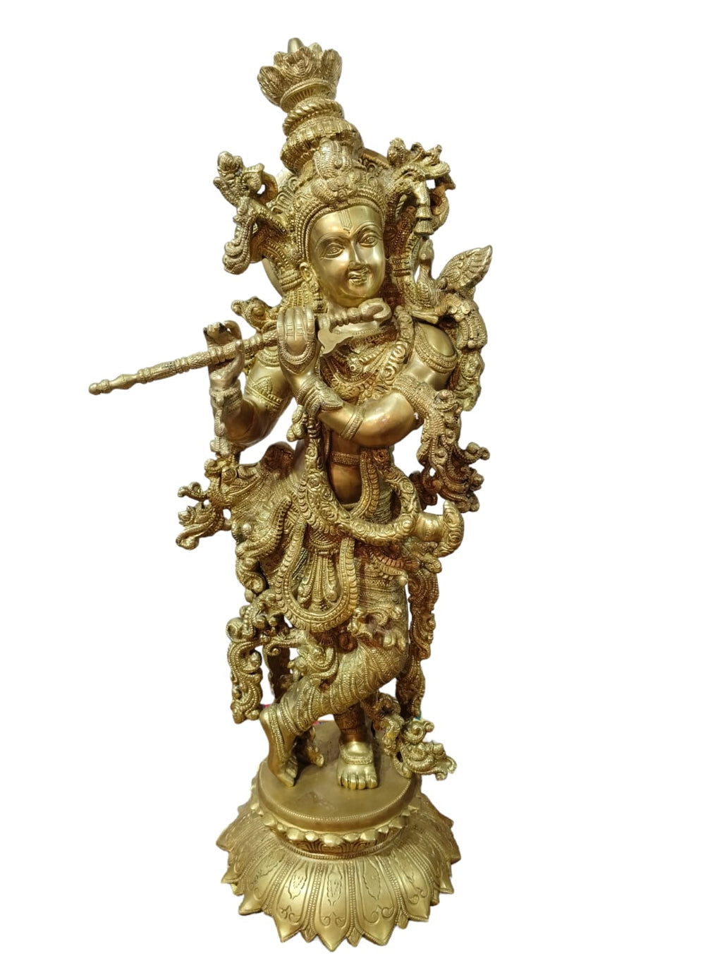 Brass Krishna Statue