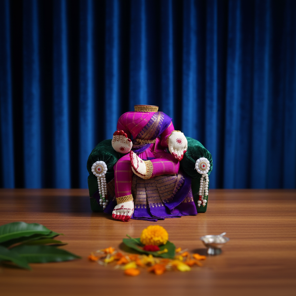 LAKSHMI DEVI IDOL WITH SOFA SET