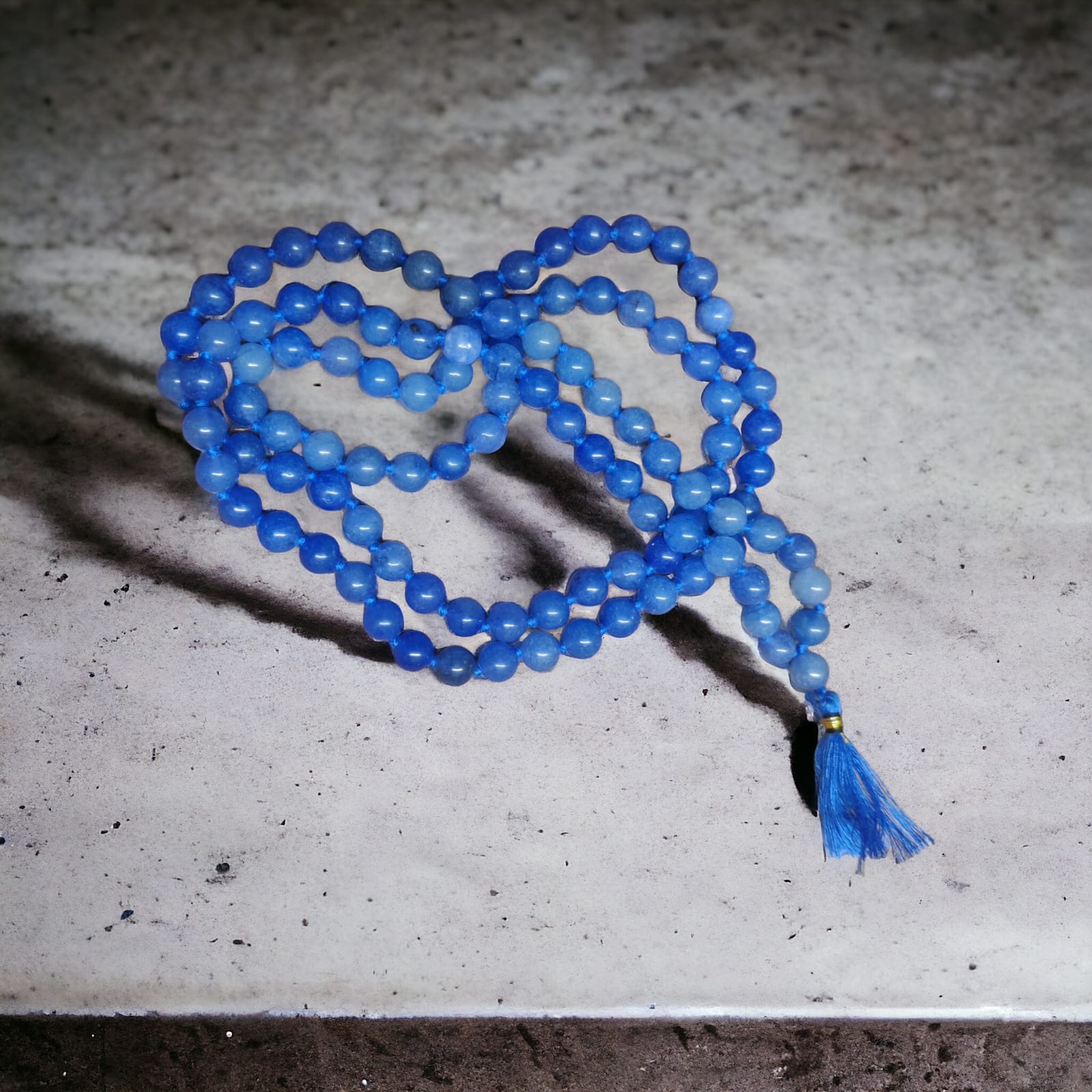 Blue Jade Natural Stone Mala