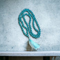 108-Bead Amazonite Stone Buddha Mala (6mm)