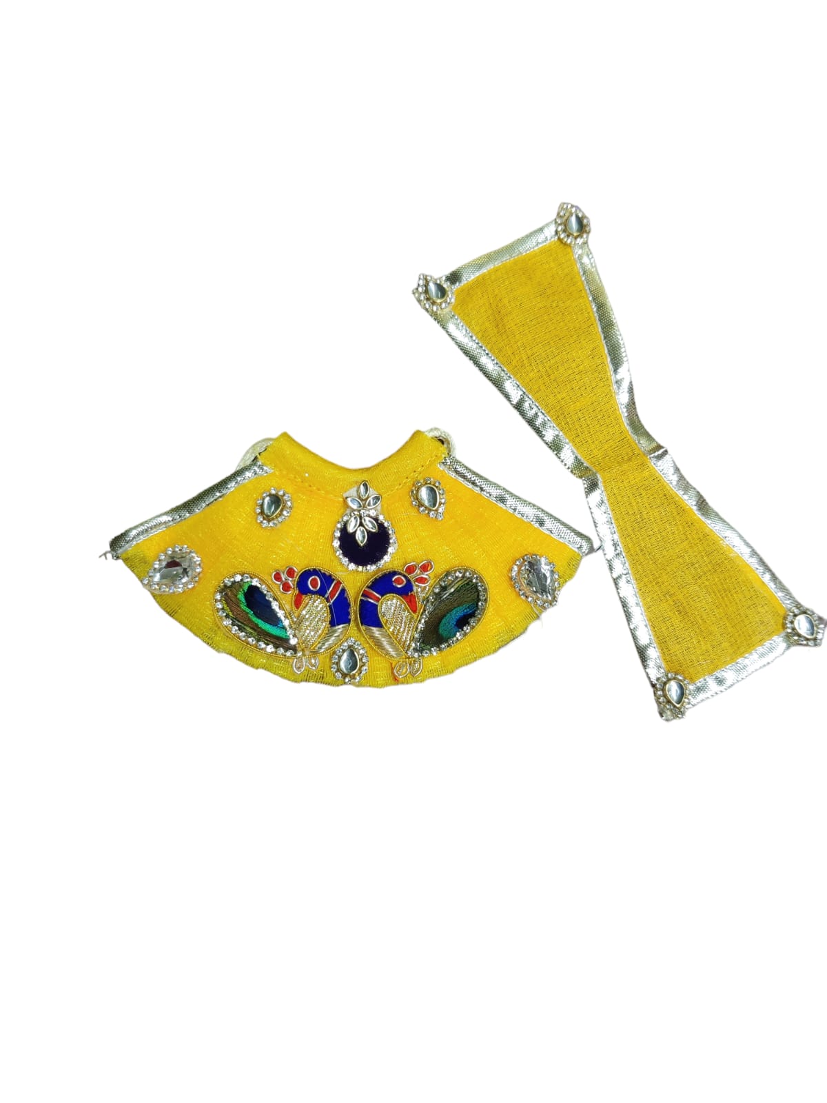 Peacock Design Lehanga and patka set Height 2 inch
