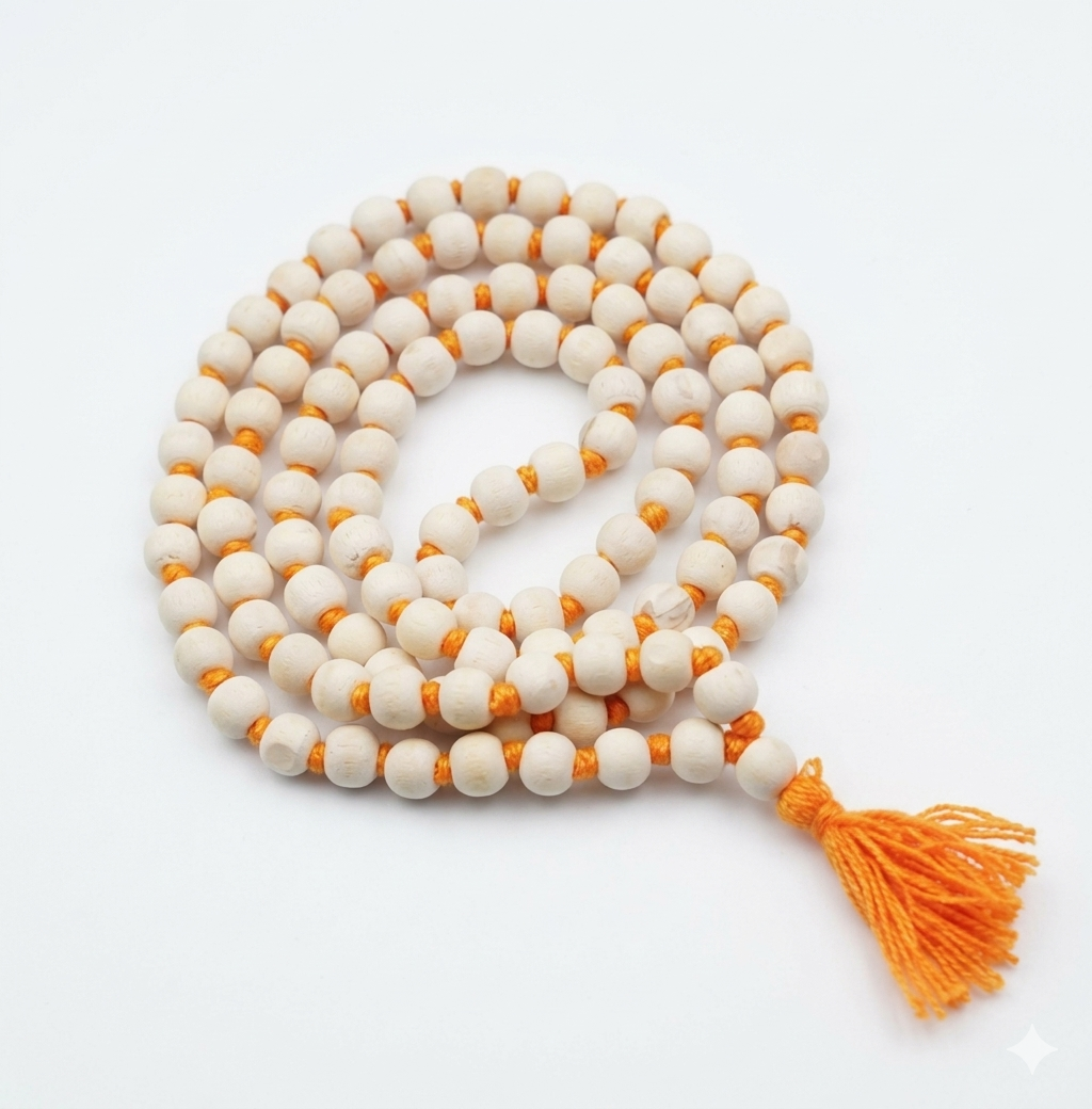 Authentic Tulasi Mala for Japa and Meditation – 108 Beads