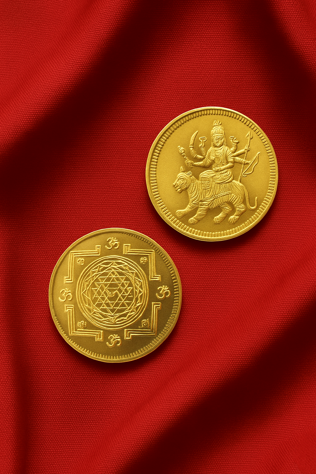 5 Brass Coin for Pooja By Svasti