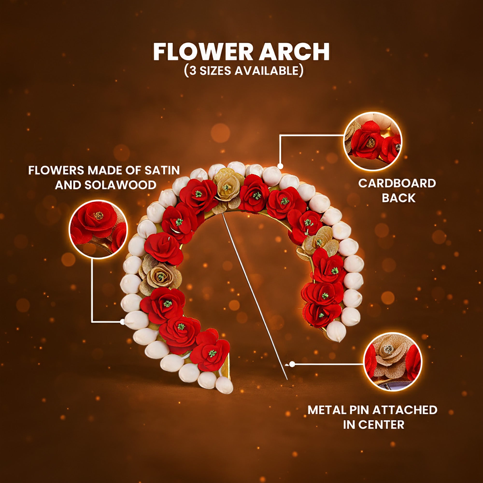 Flower Arch for Deity Prabhavali
