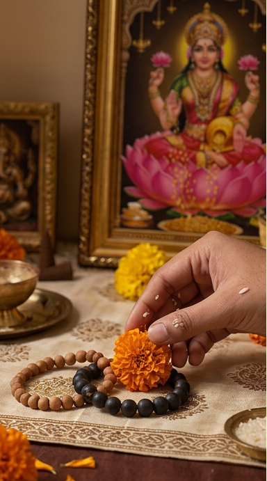 Sacred Karungali Wood Protection Bracelet