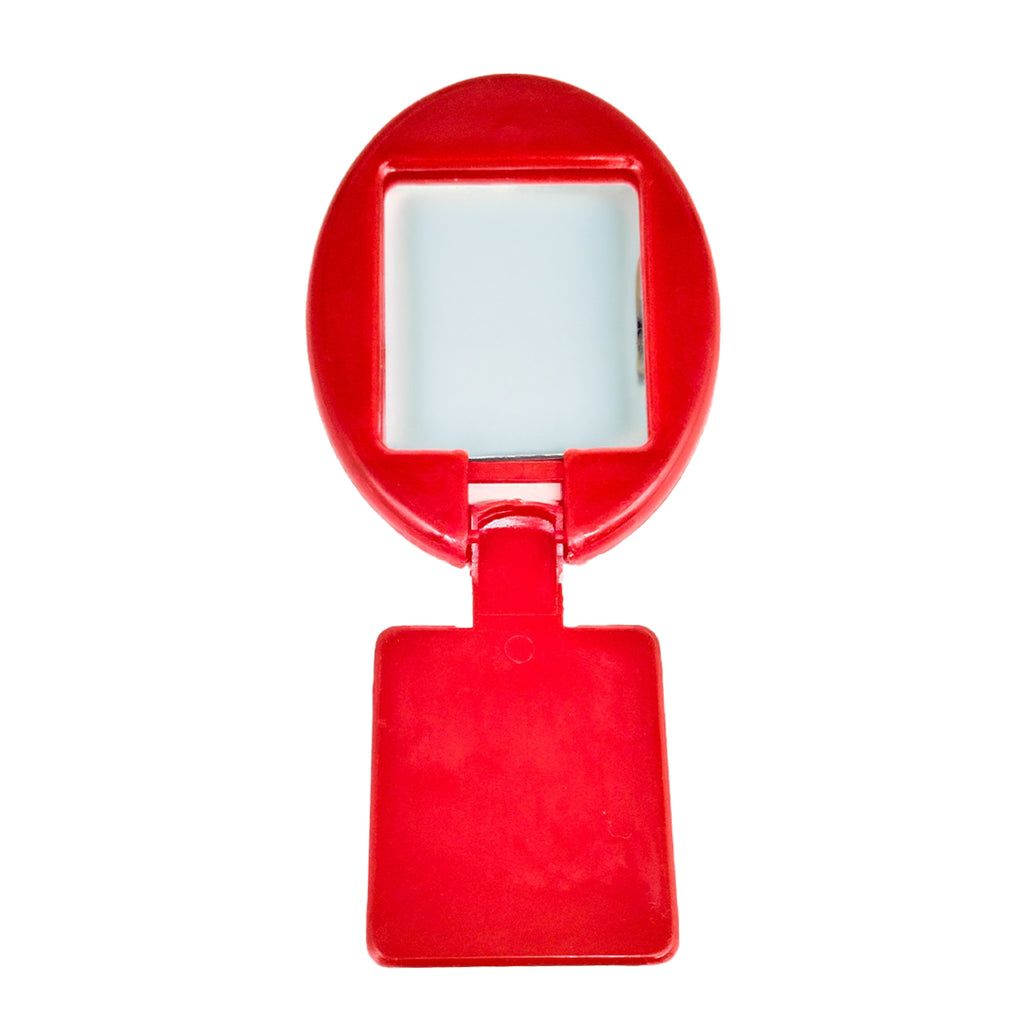 Traditional Red Pocket Mirror