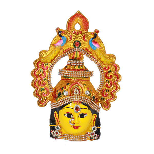 Lakshmi with Mor Mukut Face