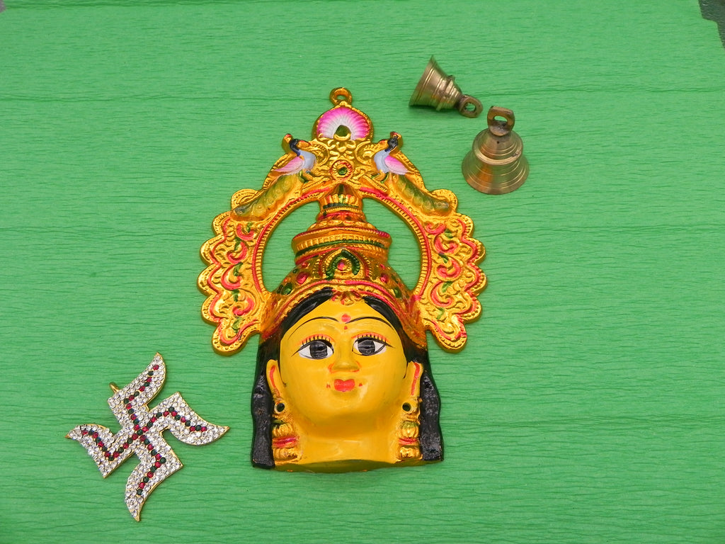 Lakshmi with Mor Mukut Face