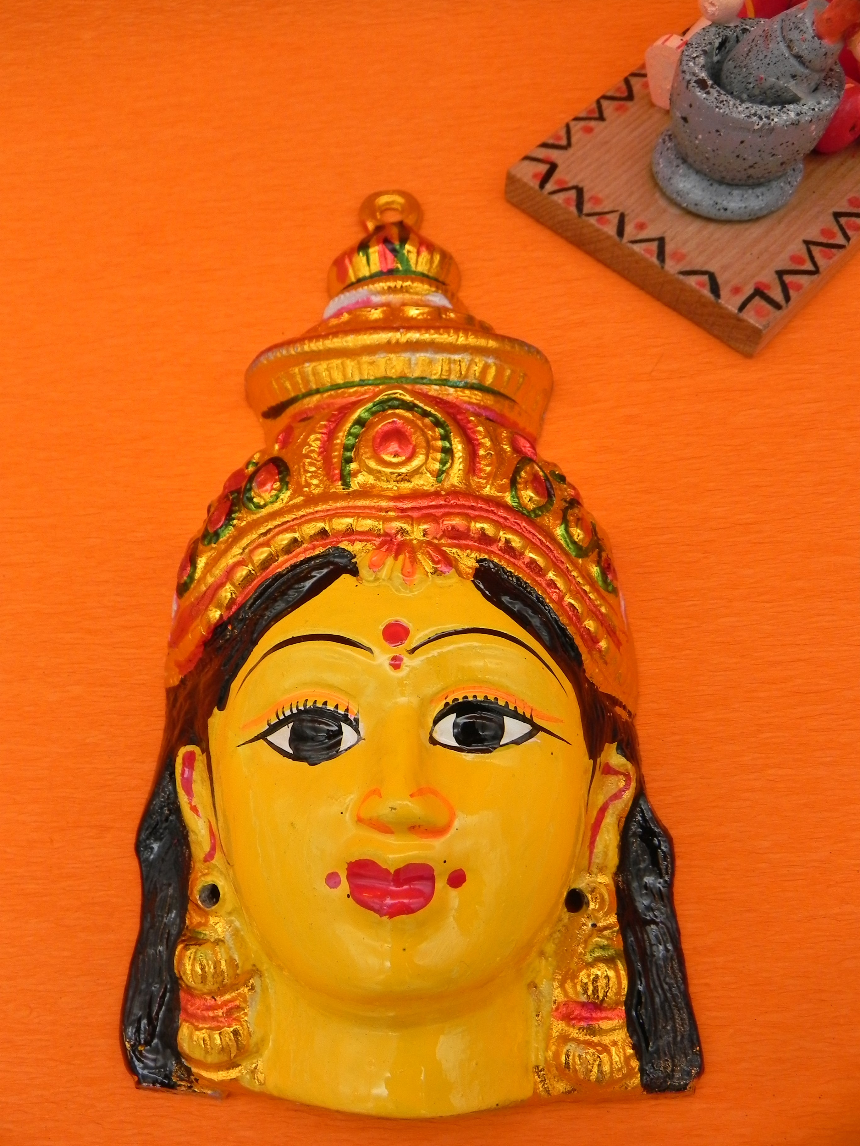 ﻿Lakshmi Face Plain & Lakshmi face with stone Decoration