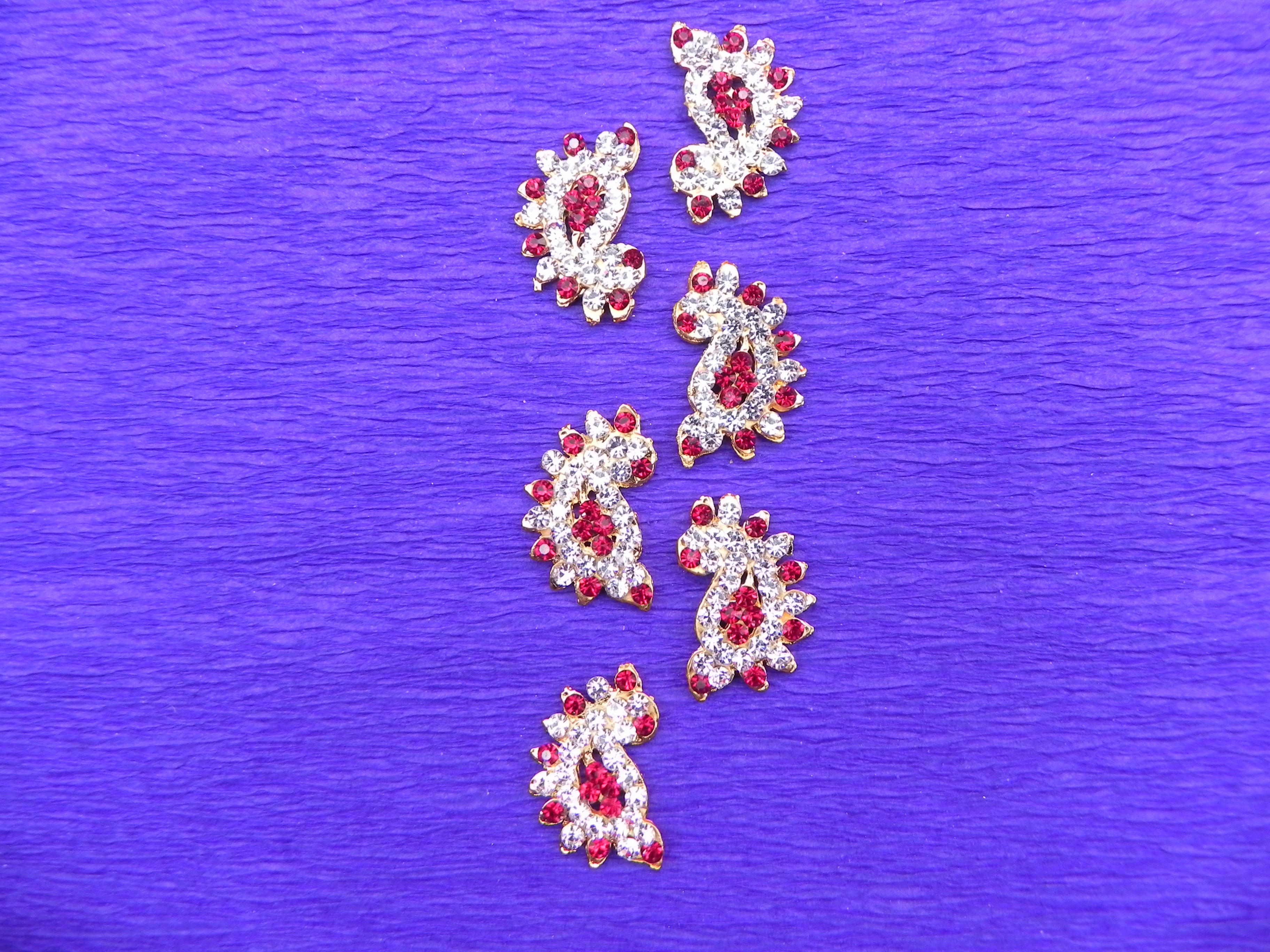 Earrings Set with 888 Stones - 0.5 x 0.5 Inches (1 Pair)