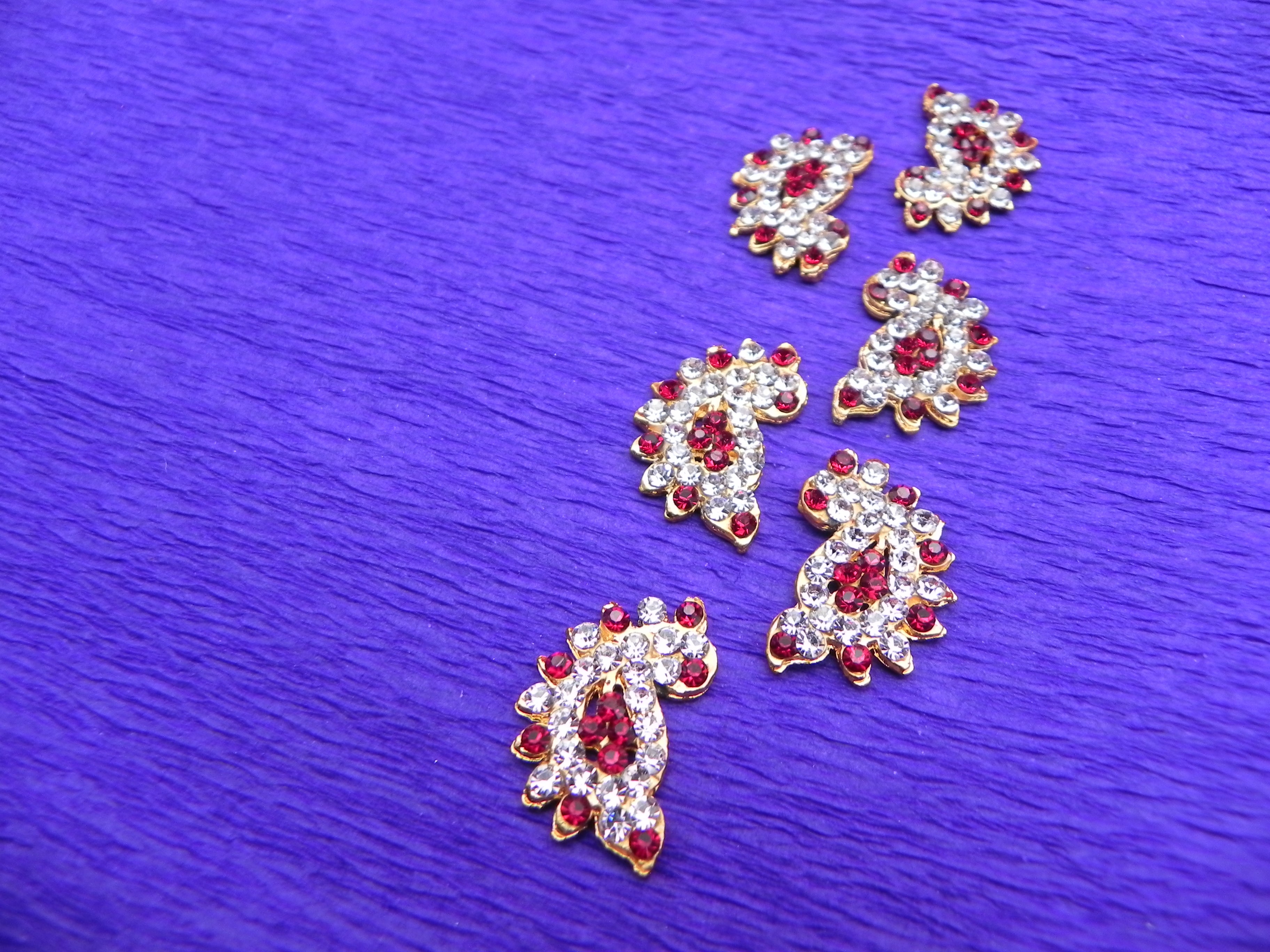 Earrings Set with 888 Stones - 0.5 x 0.5 Inches (1 Pair)